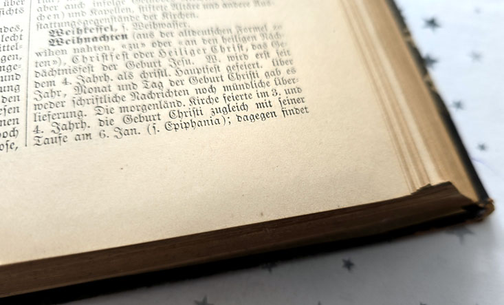 Weihnachten in Frakturschrift