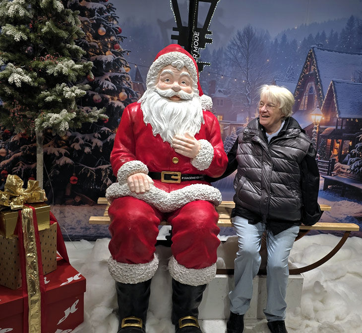 Weihnachtsmann und Susi Menzel